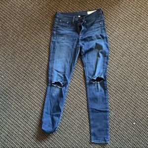 Rag and bone high rise skinny jeans